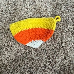 Candy corn clutch